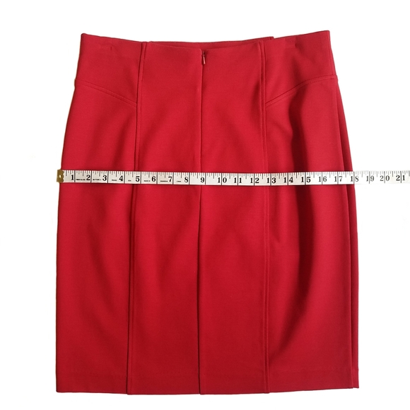 Red Pencil Skirt Size 10 - Picture 3 of 5